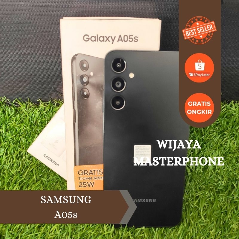 samsung A05s Ram 6GB Internal 128GB HP Second Seken Bekas Fullset [murah] hp murah