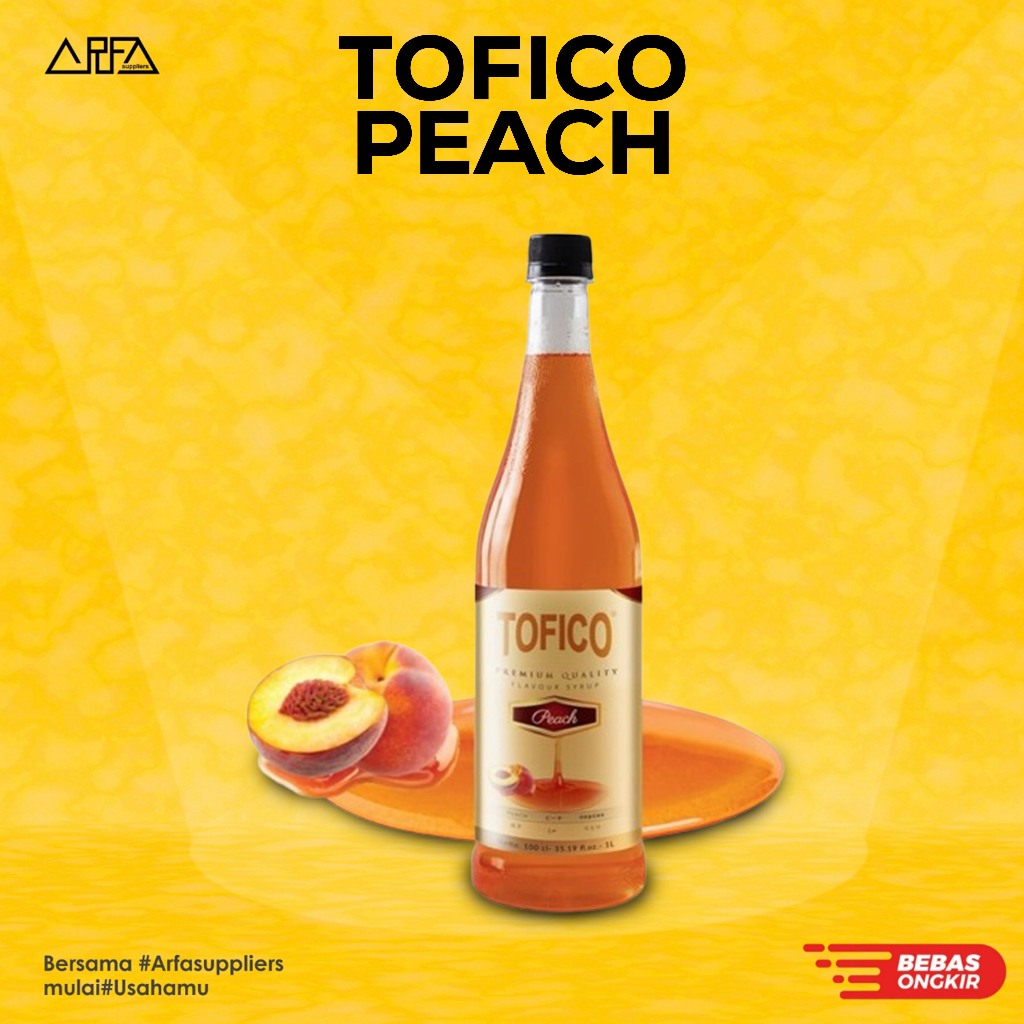 

Sirup Tofico Peach - Sirup Rasa Buah Peach 1 liter