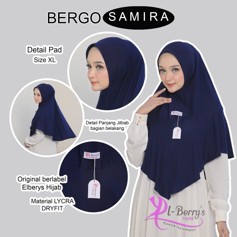 HIJAB EL BERRYS SAMIRA XL // HIJAB INSTAN // HIJAB DEWASA // HIJAB GROSIR MURAH KEKINIAN