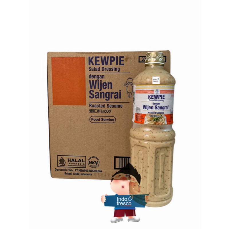 

Kewpie Salad Dressing Roasted Sesame-Saus Wijen Sangrai 1L 1Dus GOSEND