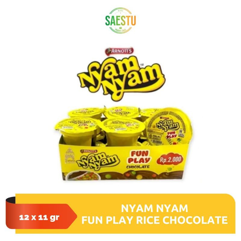 

Nyam Nyam Fun Play Rice Chocolate Box 12 x 11 gr