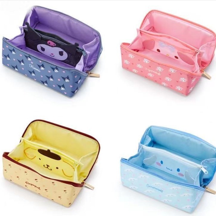 

(JOEL)MULTI LAYER PENCIL BAG/KOTAK PENSIL/TEMPAT PENSIL/COSMETIC BAG/COSMETIC POUCH SANRIO CINNAMONROLL KUROMI MELODY HELLOKITTY POMPOMPURIN JH071