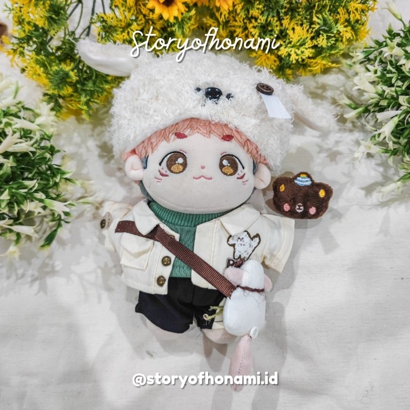 ETSUO SET - BAJU DOLL 20 CM SET CELANA TAS MOTIF KPOP COTTON