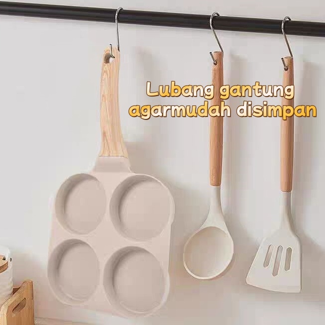 READY STOCK Panci Goreng Telur Cetakan Kue Panci 1 Sekat /3 Sekat / Panci 4 Sekat Frying Pan Panci