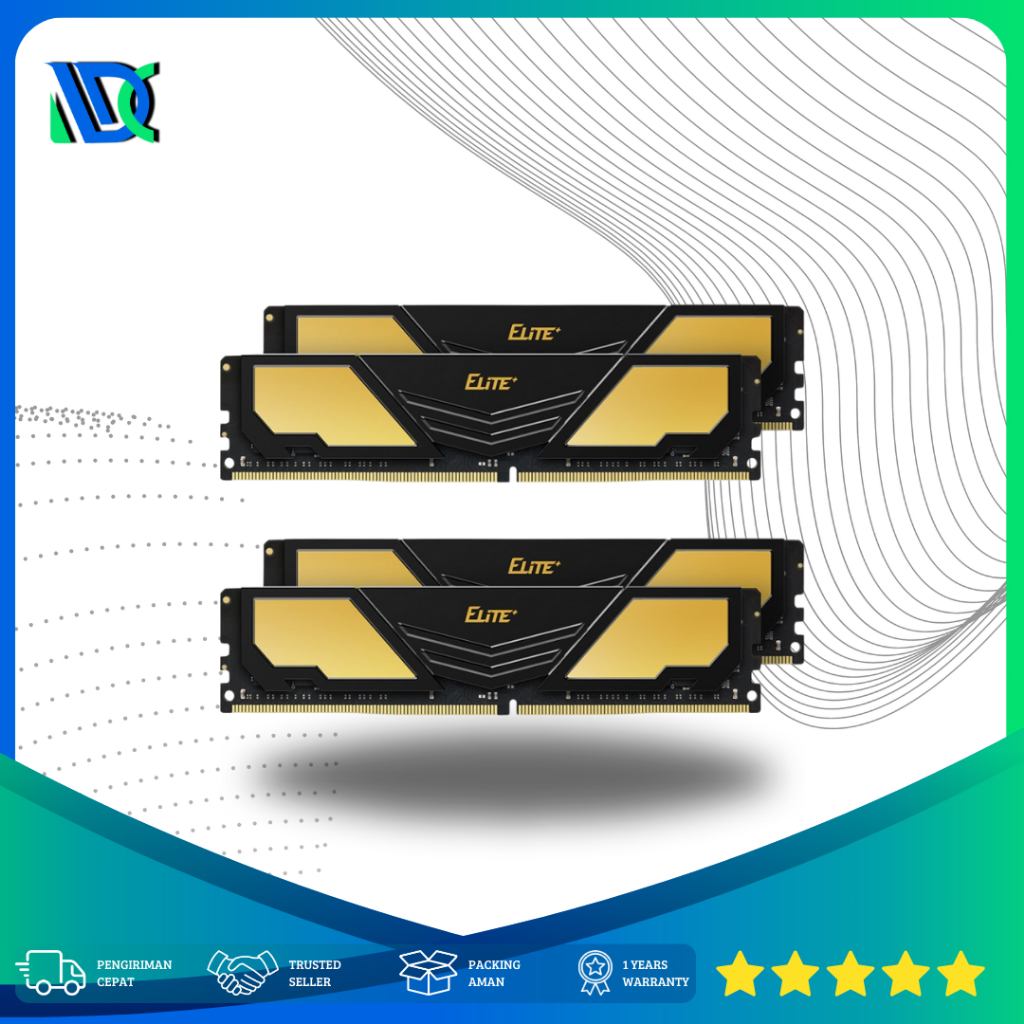 Team Elite Plus DDR4 64GB Kit (2*32GB) 3200Mhz - RAM Memory DDR4 2*32GB PC 3200