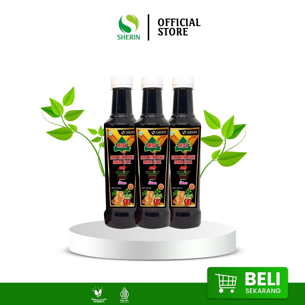 {PROMO} Madu Hitam Pahit Paket Gold - 3 btl 1,5kg madu tanpa gula Herbal Honey