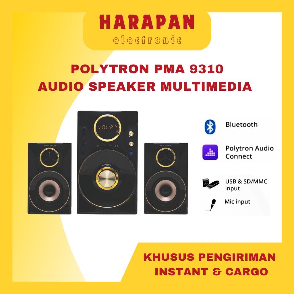 POLYTRON SPEAKER AUDIO PMA 9310 SUPER BASS USB BLUETOOTH / POLITRON GARANSI RESMI