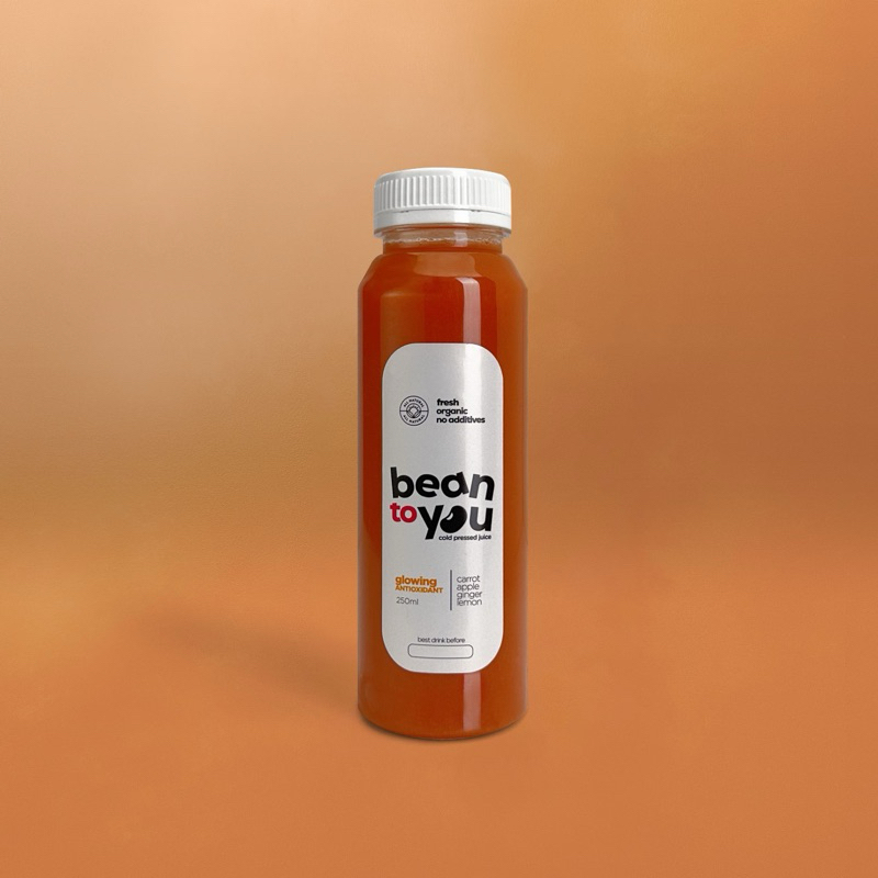 

Glowing Antioxidant 250 ml (Carrot, apple, ginger, lemon) - Cold-pressed juice / jus