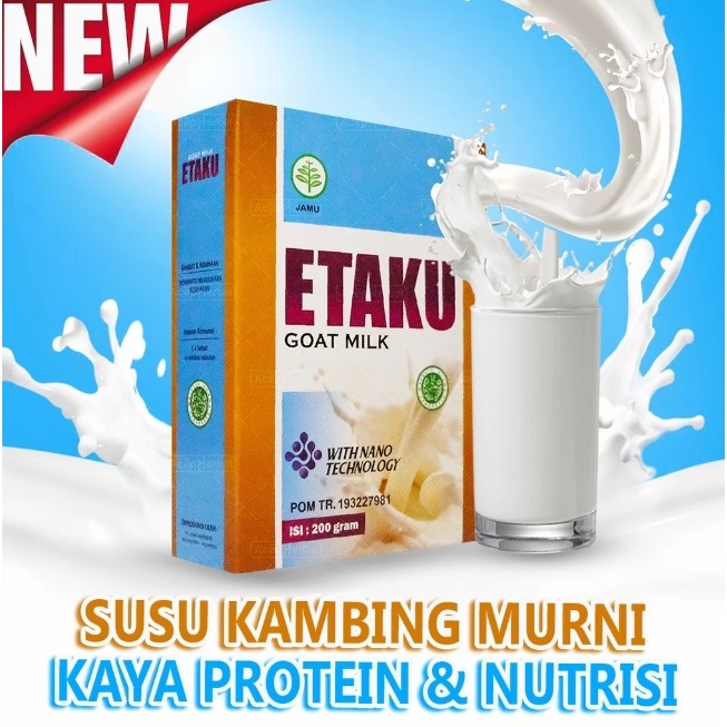 

[PROMO 1 BOX] Etaku - Walatra Susu Kambing Obat Patah Tulang Kesehatan Tulang Tulang Retak Keropos