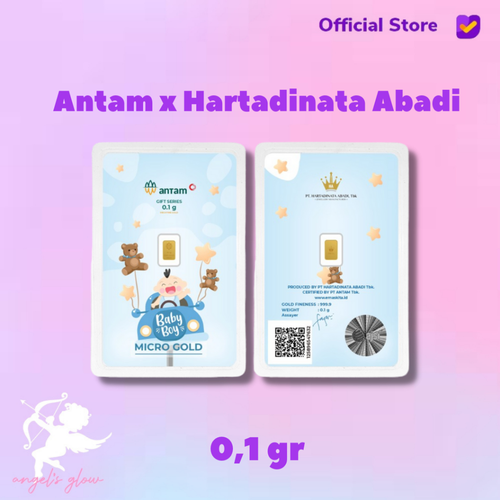 Micro Gold Antam Hartadinata 0.1 & 0.25 Gram Baby Boy 03