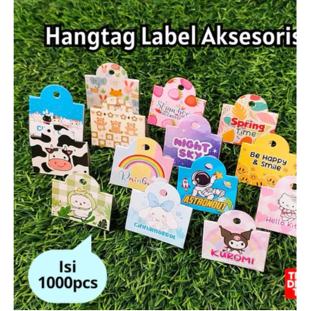 Heng teg 1000pcs / hang tag kertas label kemasan aksesoris