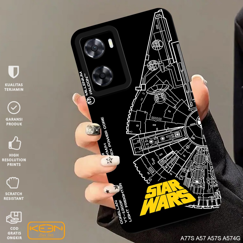 Case Oppo A57 4G A57 2022 A57S - Casing Hp Oppo A57 4G A57S A57 2022 Motif Starwars - Softcase Oppo 