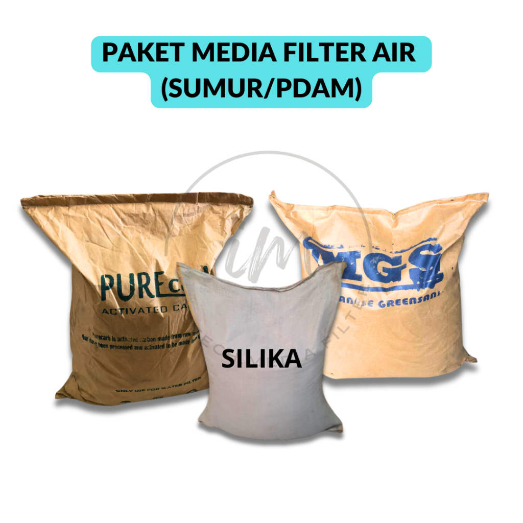 Paket Media Filter Air Sumur - Ganti Media Filter Air - Penyaring Air Keruh Kuning dan Bau