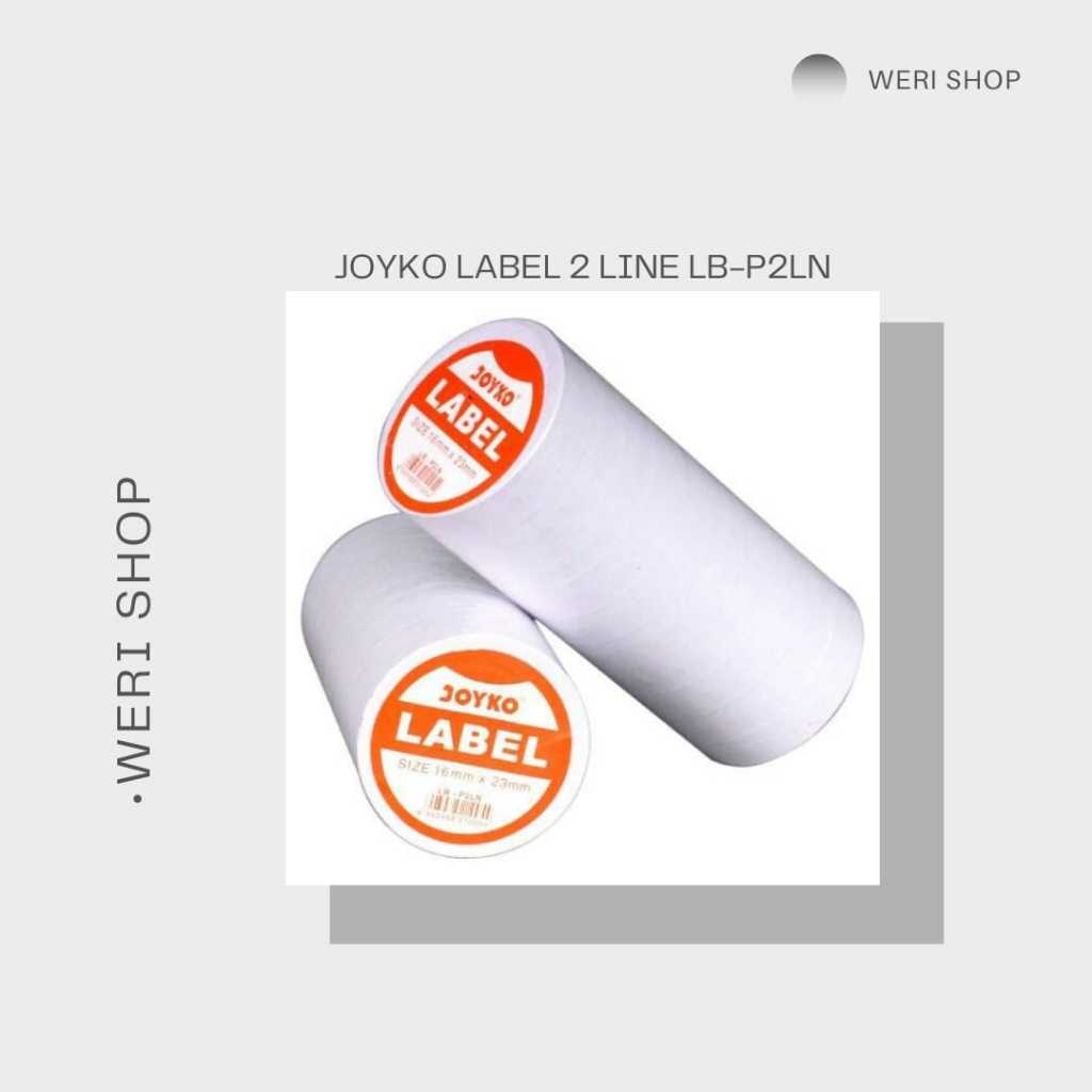 

LABEL 2 LINE JOYKO LB-P2LN / LABEL UNTUK HARGA (1 ROLL ISI 10 PCS)