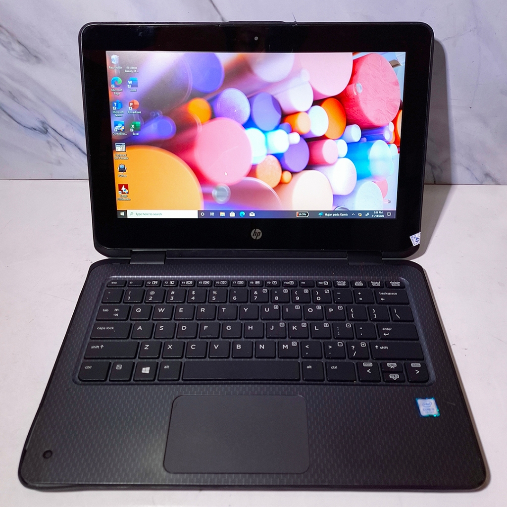 HP PROBOOK X360 11 G2 CORE I5 GEN 7 RAM 8GB SSD 128GB LAPTOP 2 IN 1 TOUCHSCREEN LIPAT