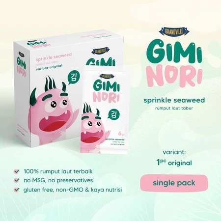 

Grandville Gimi Nori Rumput Laut Tabur Original Crunchy Floss 1 Sachet 6gr