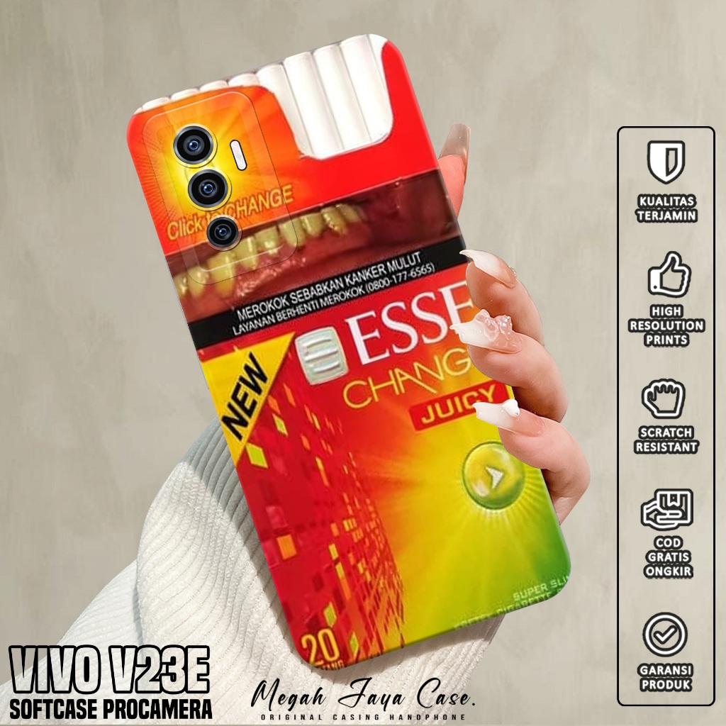 Softcase Hp VIVO V23E - Case Hp VIVO V23E Motif ESS - Softcase Pro Camera - Silikon Hp VIVO V23E - K