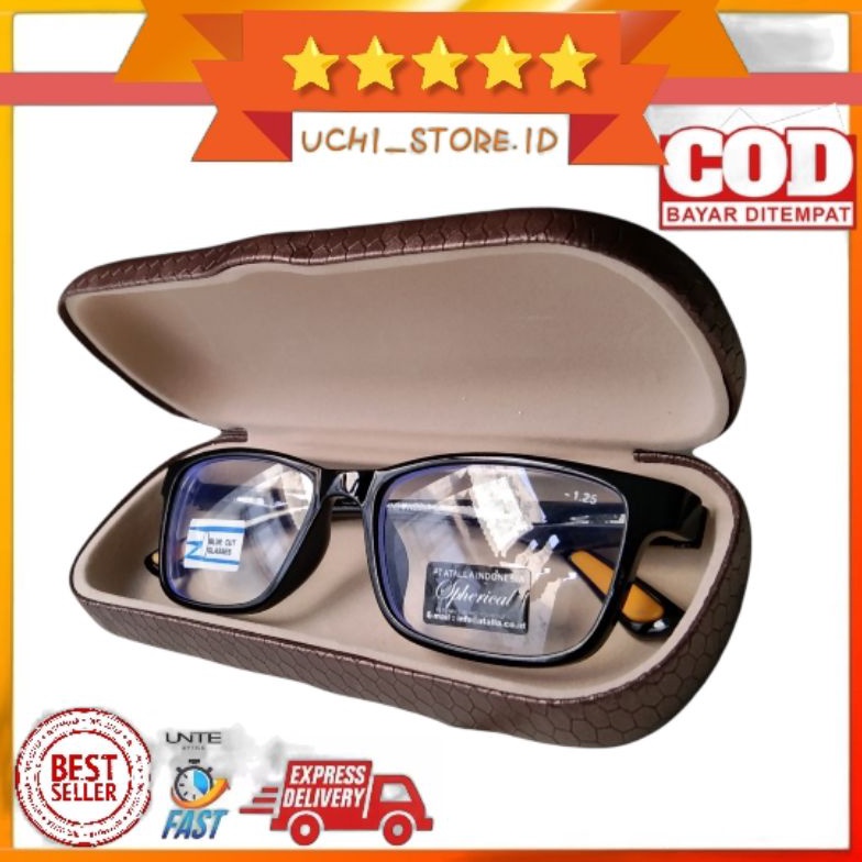 KODE X49V KACAMATA 5 sd 8 MINUS RABUN JAUH LENSA BLUE CUT PRIA WANITA