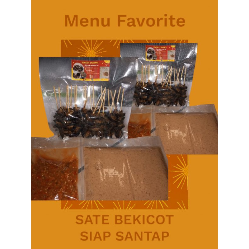 

Sate Bekicot Matang Siap Santap