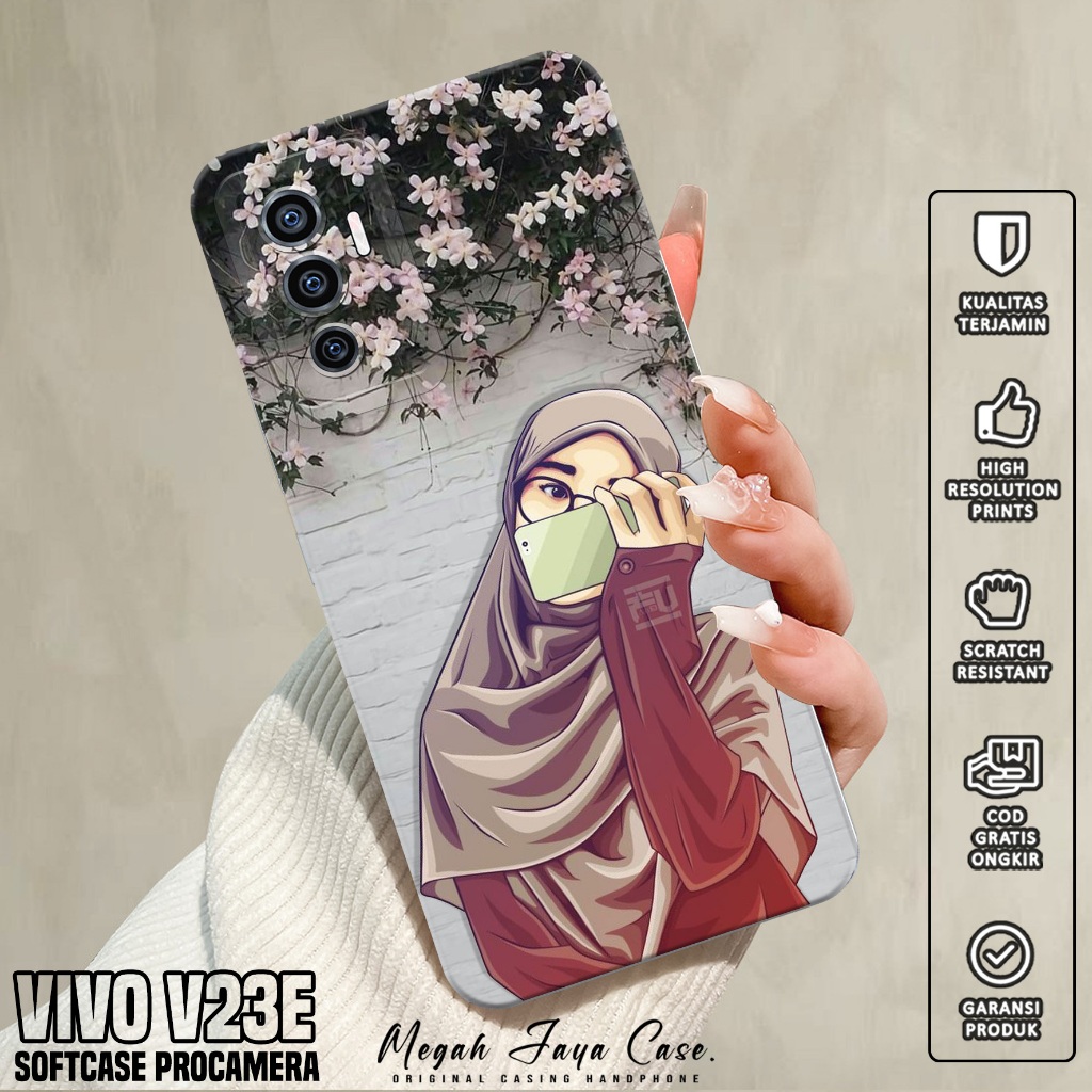 Softcase Hp VIVO V23E - Case Hp VIVO V23E Motif HJB - Softcase Pro Camera - Silikon Hp VIVO V23E - K
