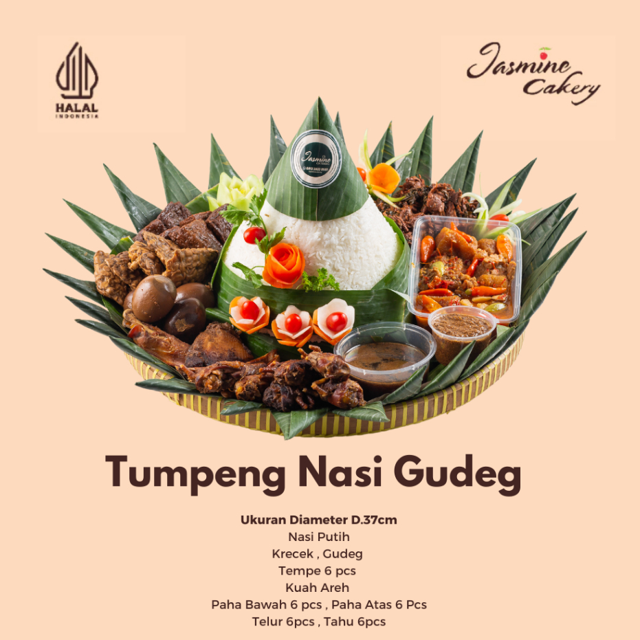 

Tumpeng Nasi Gudeg Diameter 37cm Jasmine Cakery