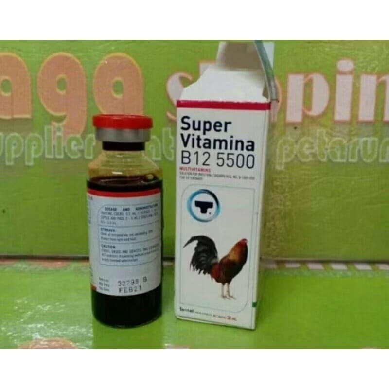 SUPERVITAMIN B12 5500 Doping Untuk Hewan Kuda Dan Ayam