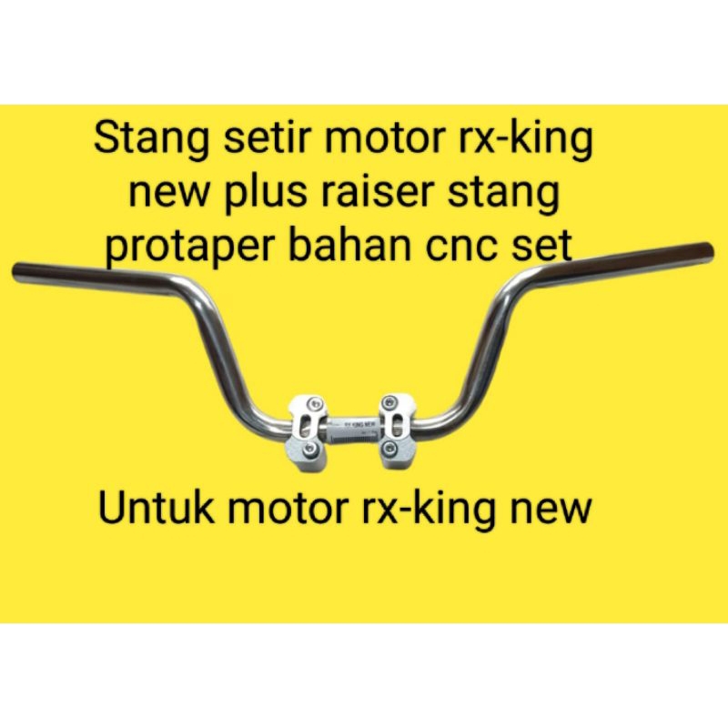 promo paket stang setir motor rx-king new plus raiser stang protaper bahan cnc set motor rx-king new