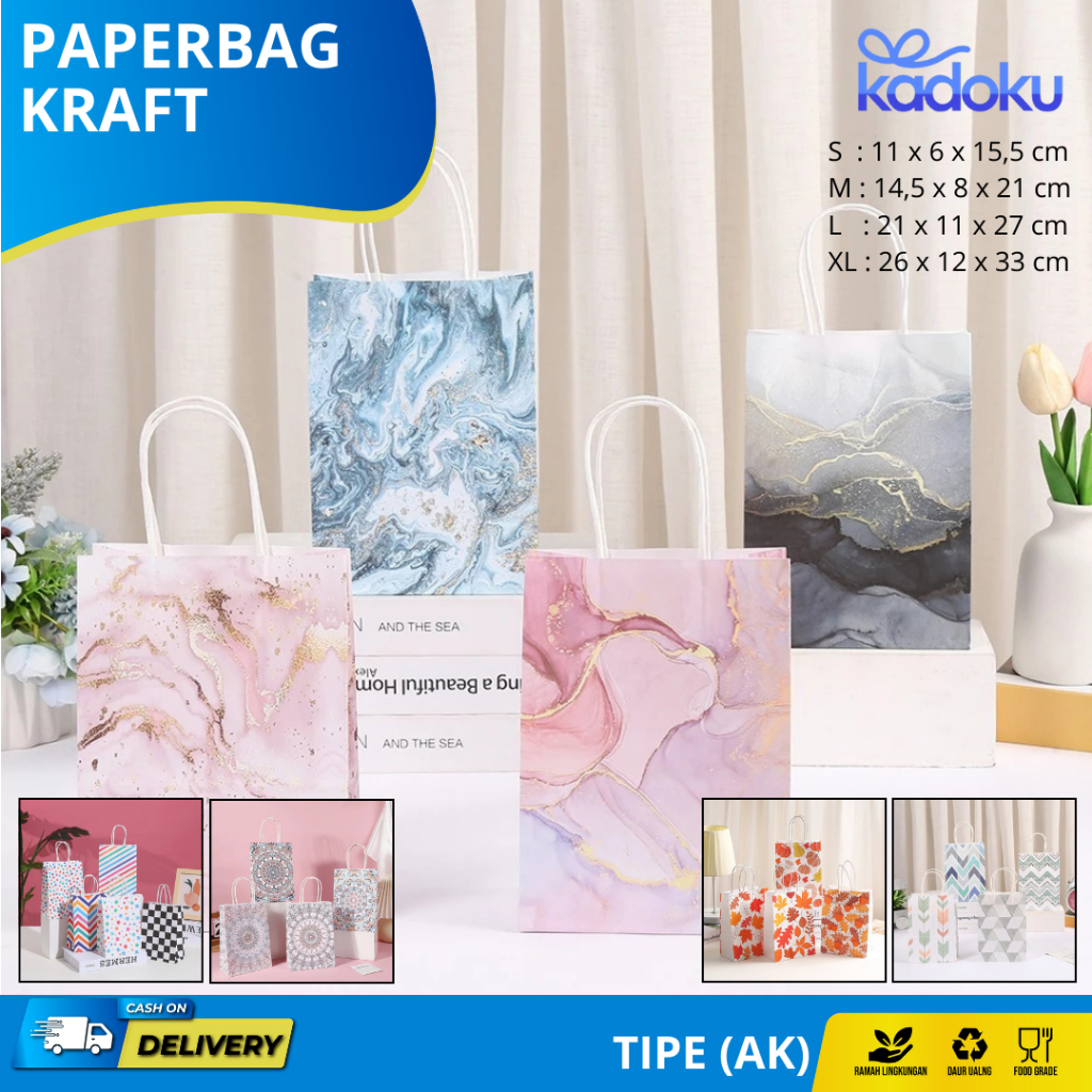 

Paper Bag Motif / Goodiebag Motif / Paper Bag Flamingo / Paper Bag Dino / Paper Bag Marmer / Tas Kado Ulang Tahun I AK