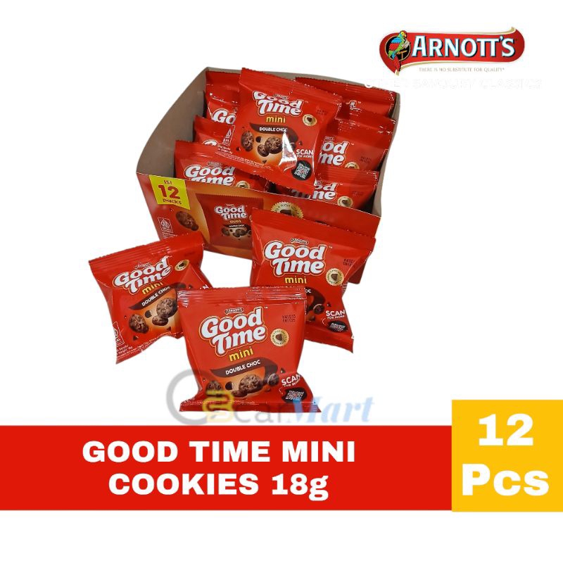 

DEPO GOOD TIME MINI COOKIES 1 dus isi 12 Double Choco 18g