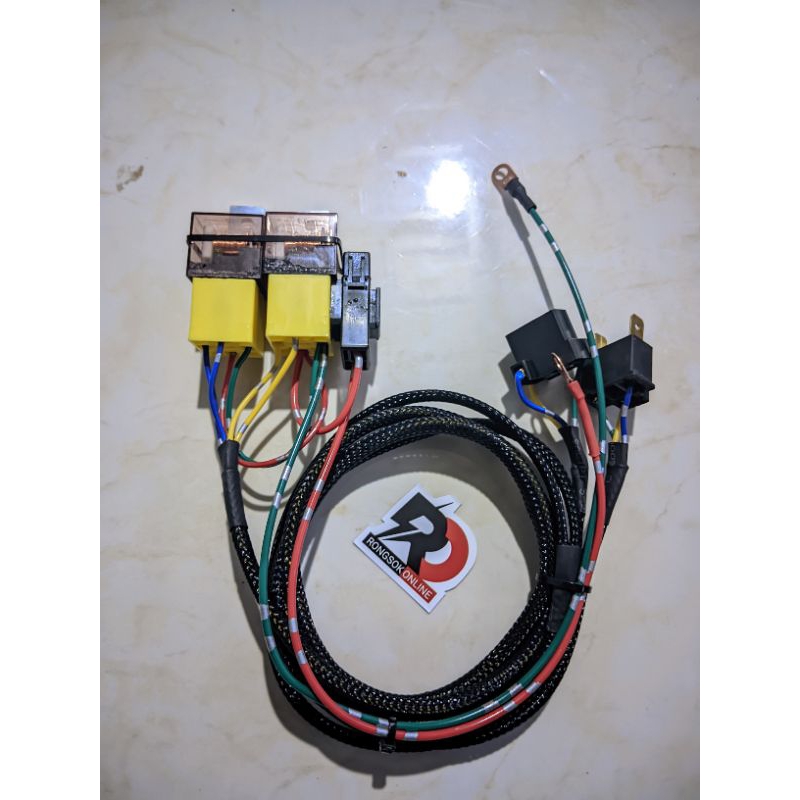 relay lampu relay set lampu relay set lampu ninja R Rr relay PNP relay lampu daymaker relay billed r