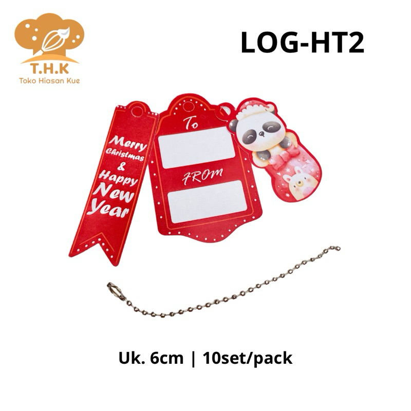 

LOG-HT (10pcs) Hang Tag Natal Christmas 3 in 1