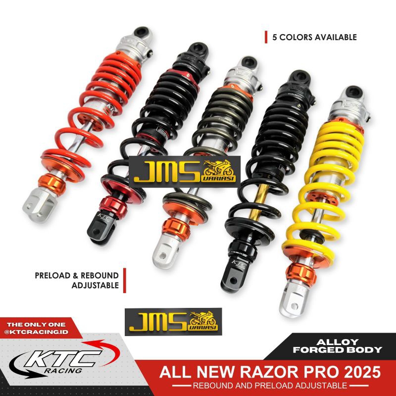 shock ktc racing new razor pro klik rebound 300/325 Mio Mio m3 mioj xeon gear lexi freego beat Vario