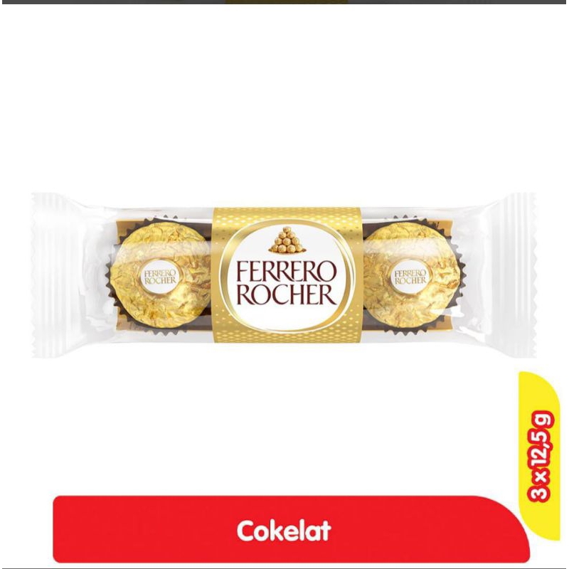 

[ Isi 3 ] Cokelat Ferrero Rocher Coklat Hezelnut