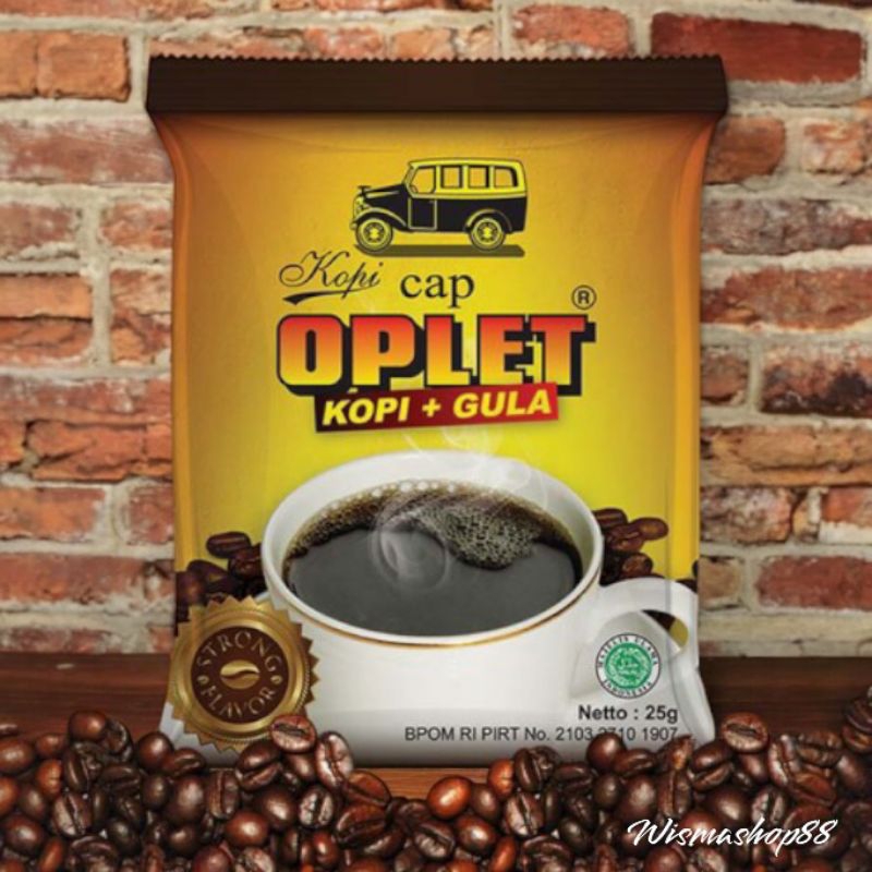 

KOPI + GULA CAP OPLET STRONG FLAVOUR 25 GRAM RENCENG ( ISI 10 PCS )