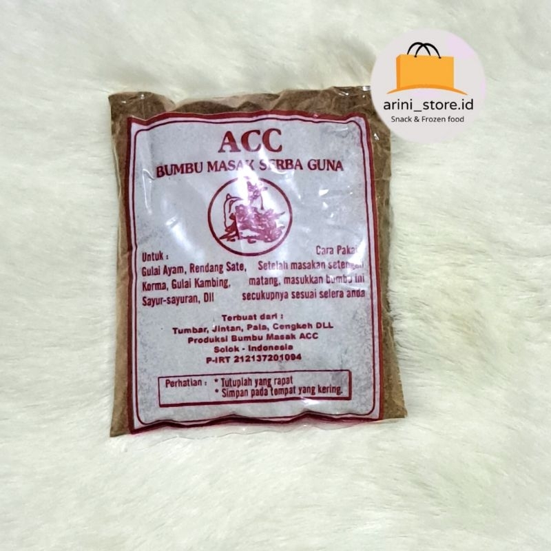 

BUMBU ACC SERBA GUNA 50 GRAM ASLI SOLOK SUMBAR