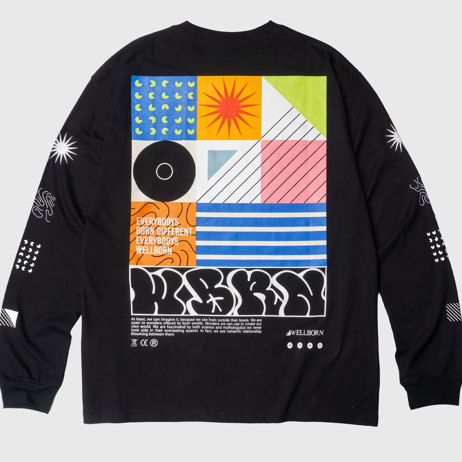 Wellborn Frame LS Black Tshirt