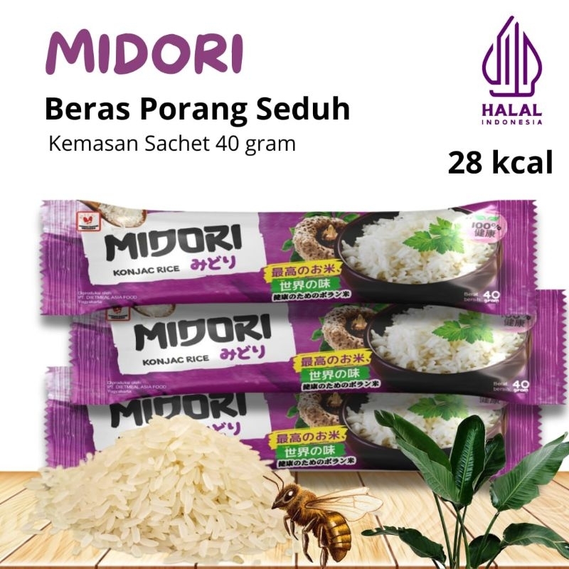 

[HARGA PABRIK] Midori Beras PORANG 40g langsung seduh