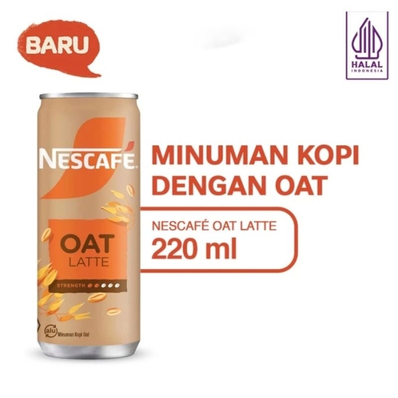 

Nescafe Kopi Minuman Kaleng Rasa Oat Latte 220ml