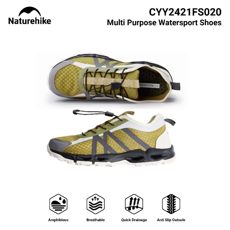 SEPATU NATUREHIKE CYY2421FS020 WADING SHOES WATERSPORT SNORKLING FISHING TRACKING SUFING PANTAI BEAC