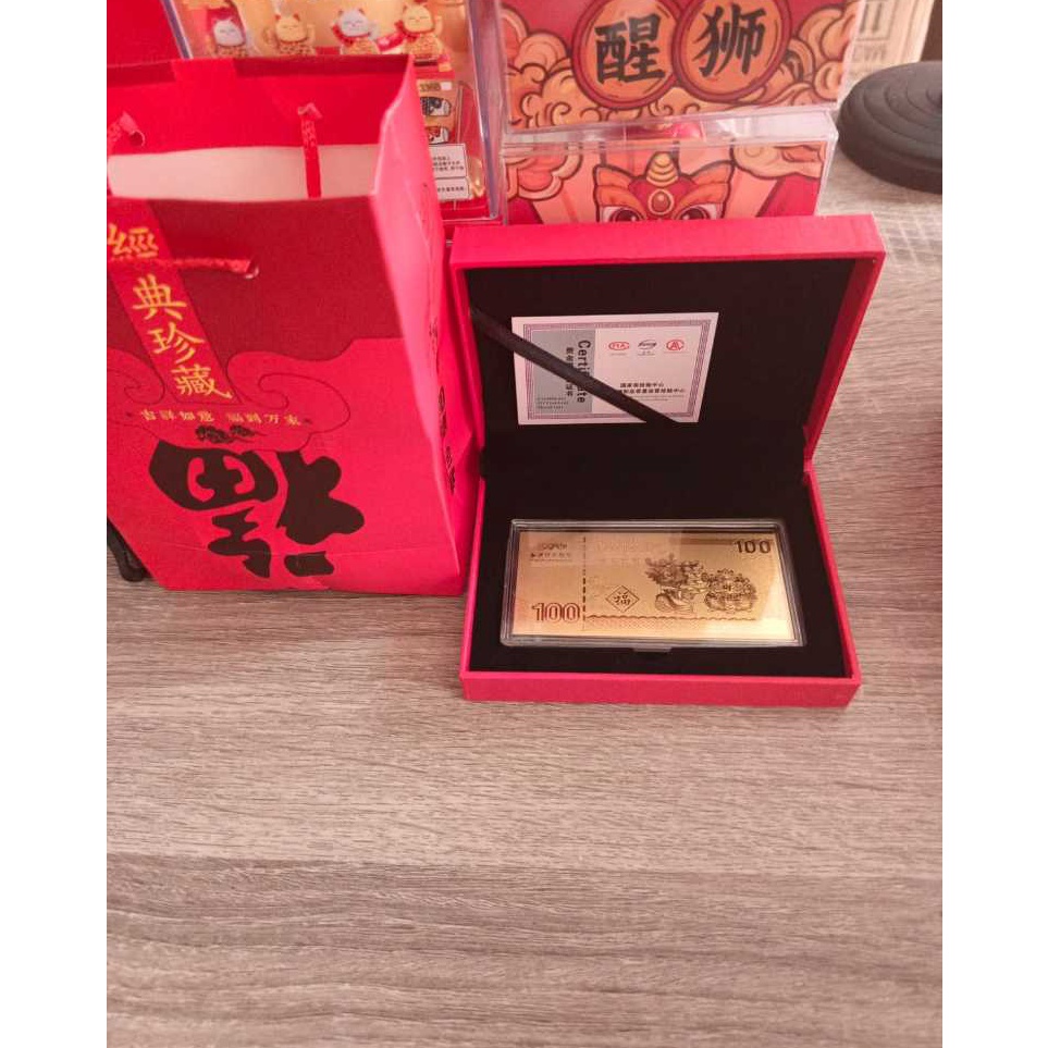 

a Stock Banyak 224 Kotak Angpao Akrilik Motif Naga Dan Kucing Hoki Warna Merah Emas Untuk Tahun Baru Imlek Sertifikat A63