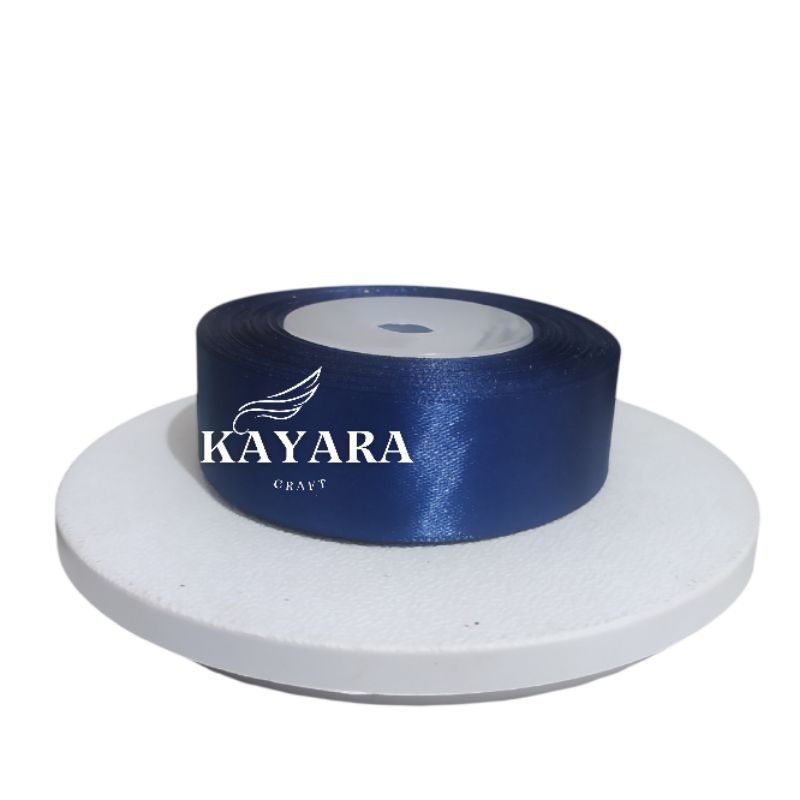 

Pita Satin Saten 2,5cm NAVY Per Rol