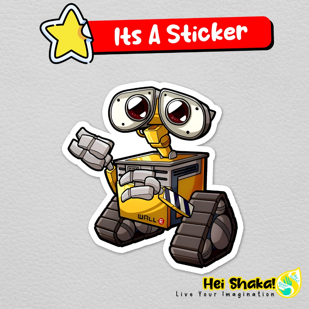 

Stiker Wall E So Sad Sticker Kartun Robot Lucu Bahan Vinyl Anti Air