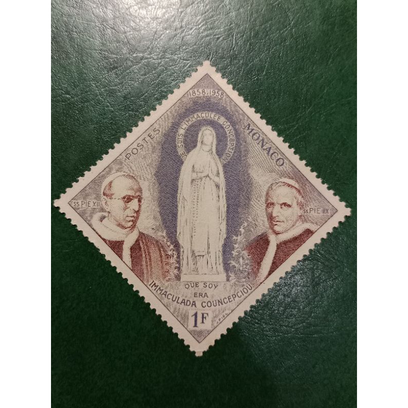 

Prangko Monaco 1 Franc Tahun 1958 UN USED