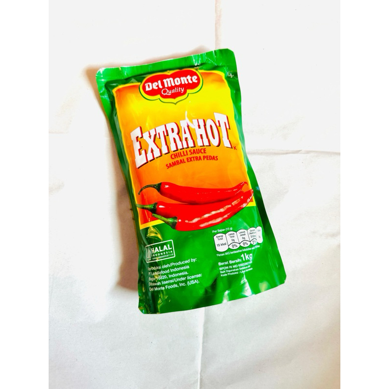 

Saos Pedas Delmonten 1kg | Saos Sambal Extra Pedas