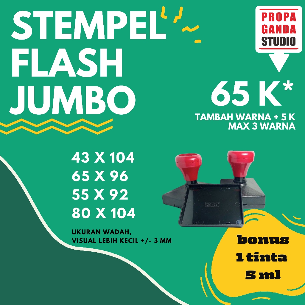 

STEMPEL FLASH UKURAN JUMBO