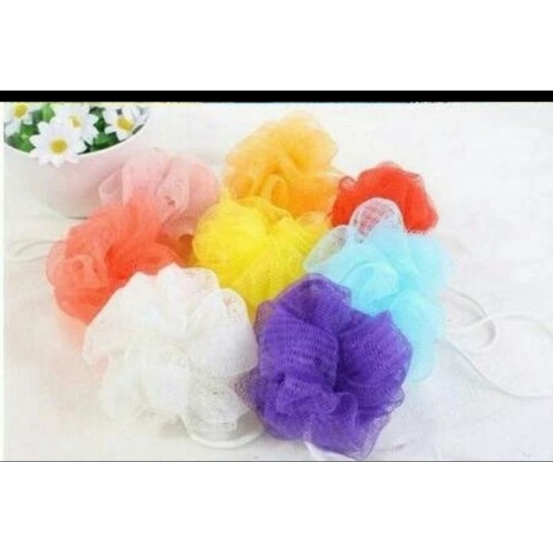 Sponge spon mandi| Spon mandi jaring warna|Sponge mandi anak shower net| Bath puff