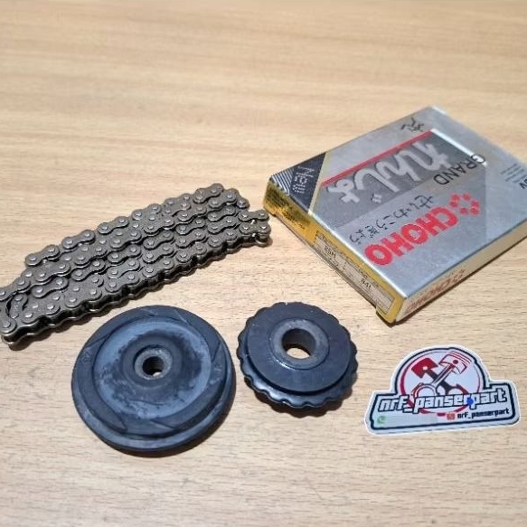 RANTE KETENG PRIMA GRAND 84L/RANTAI KAMPRAT MESIN SET+ROLL TENSIONER HONDA ASTREA STAR PRIMA GRAND S