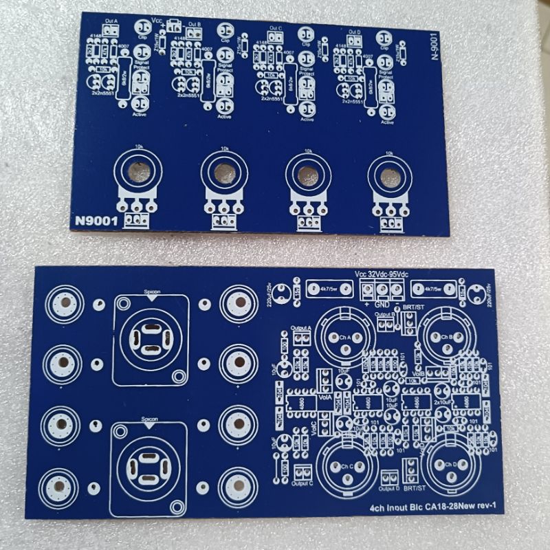 PCB panel bok power N9001 dan NCX3 4chanel Pcb box power amplifier tipe N9001 NCX3 4ch