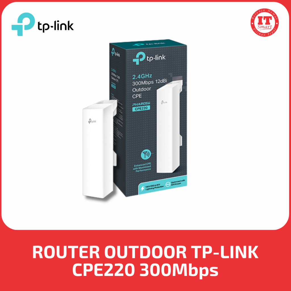 ROUTER OUTDOOR TP-LINK CPE220 300Mbps
