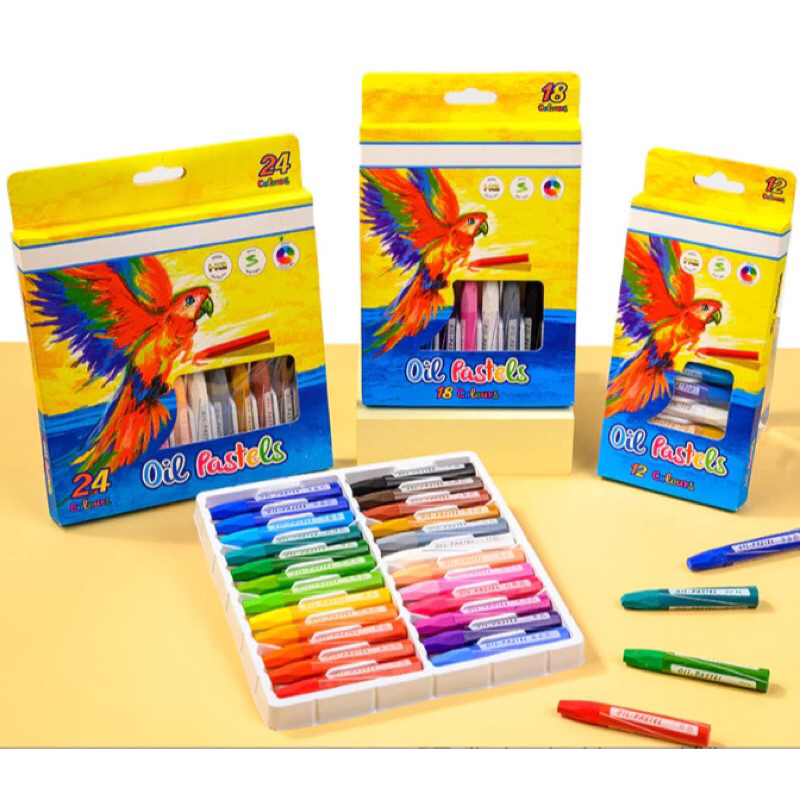 

Kidoo OIL PASTEL CRAYON 12/18/24/36 Warna